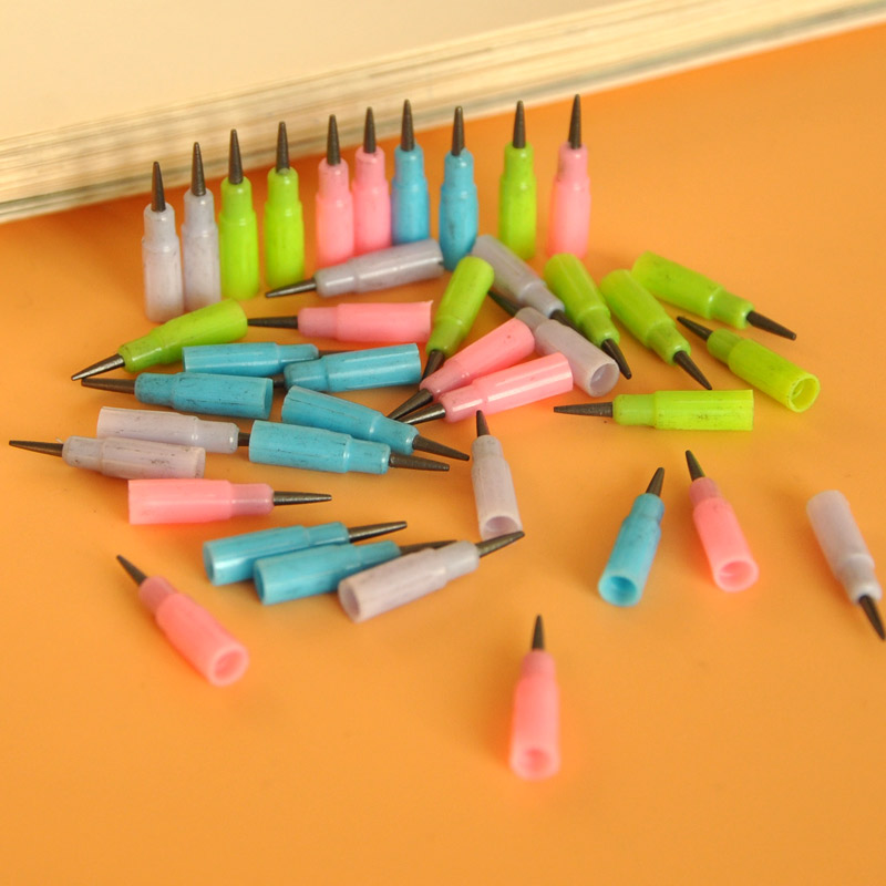 导弹笔下蛋笔笔芯子弹头免削铅笔替芯铅芯芭比可爱小学生用品文具